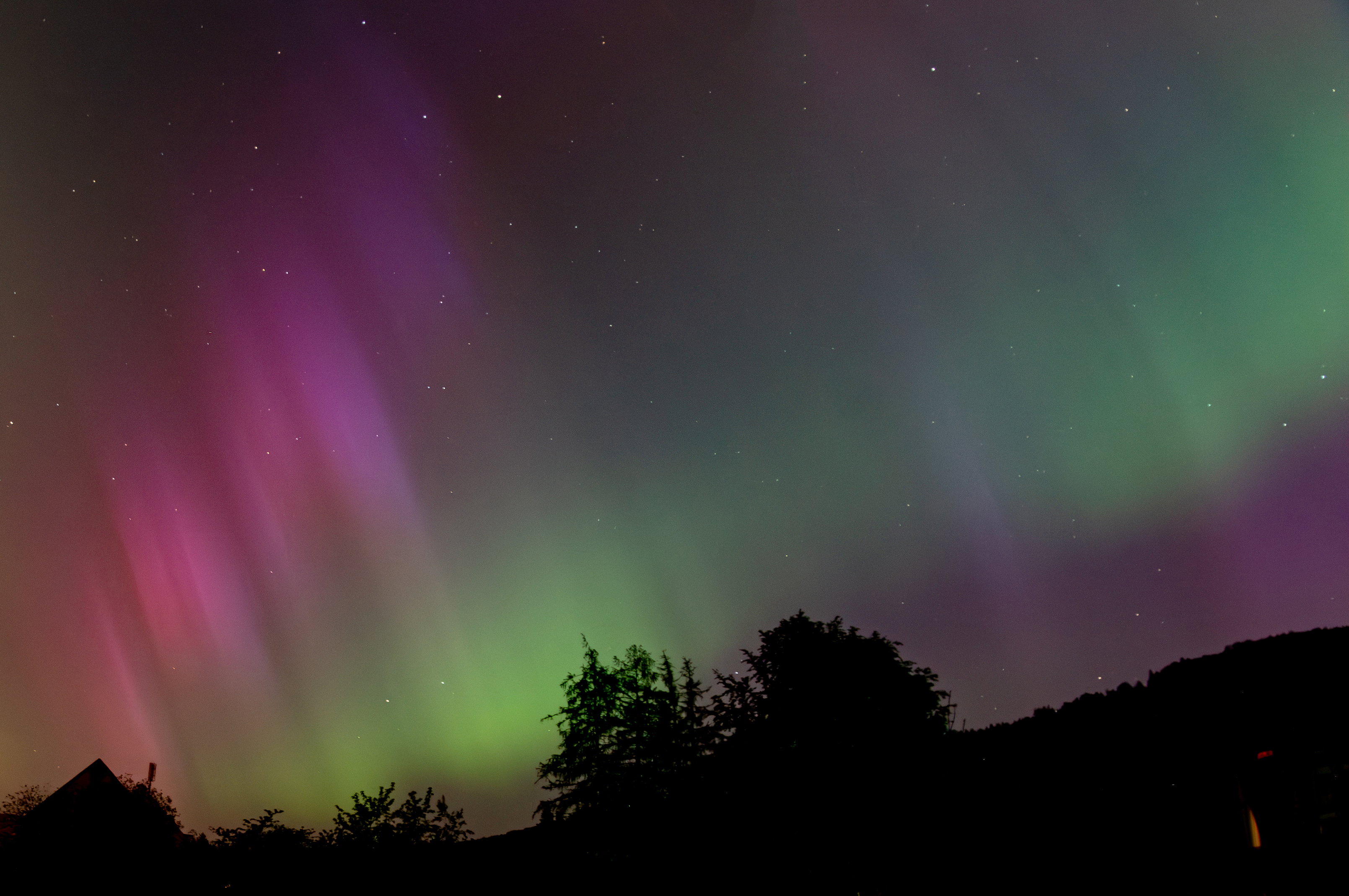 Aurora am Nachthimmel